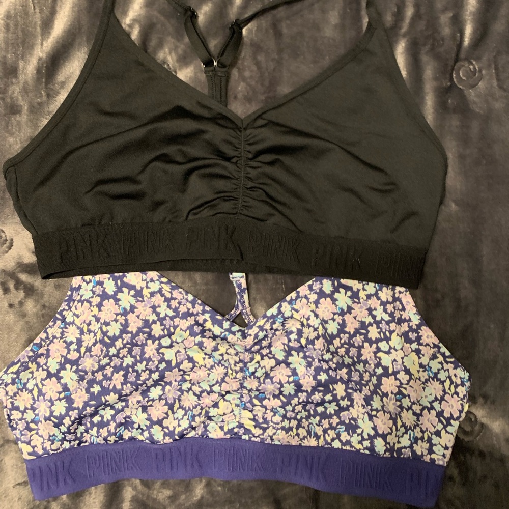 Set of 2 Pink Sport Bras